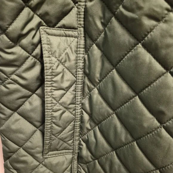 C. Wonder Green Pea Coat with Quilted Design - Picture 3 of 14
